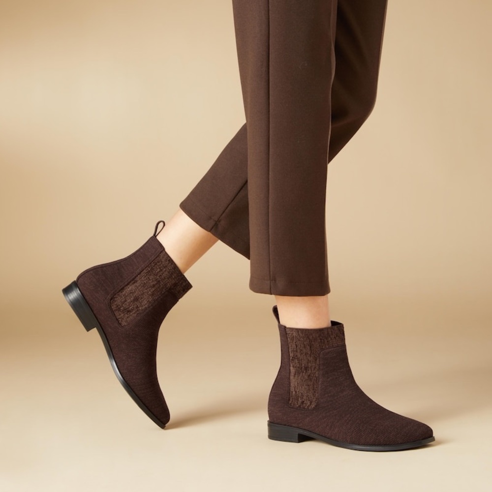 VIVAIA Square-Toe Water-Repellent Ankle Boots (Riley Pro size 38